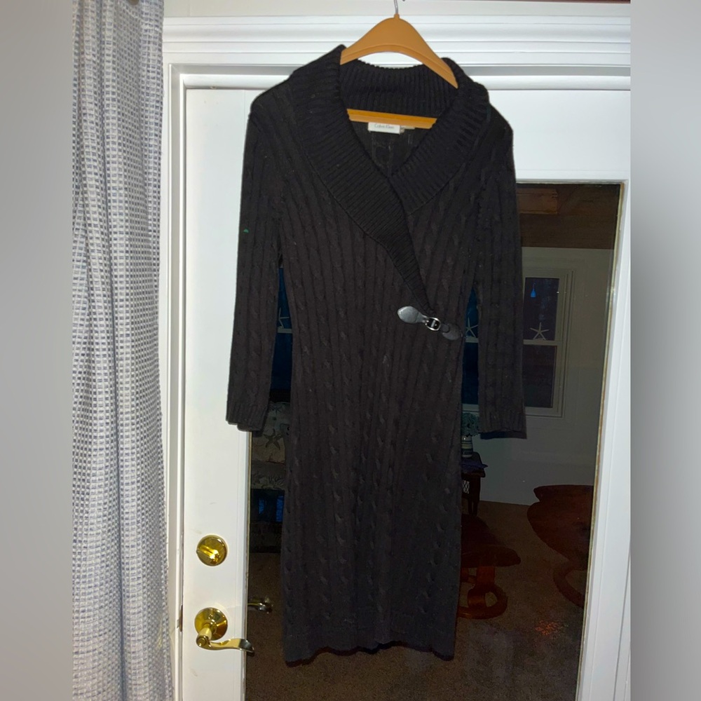 Calvin Klein sweater dress. Size medium 3/4 length sleeve.